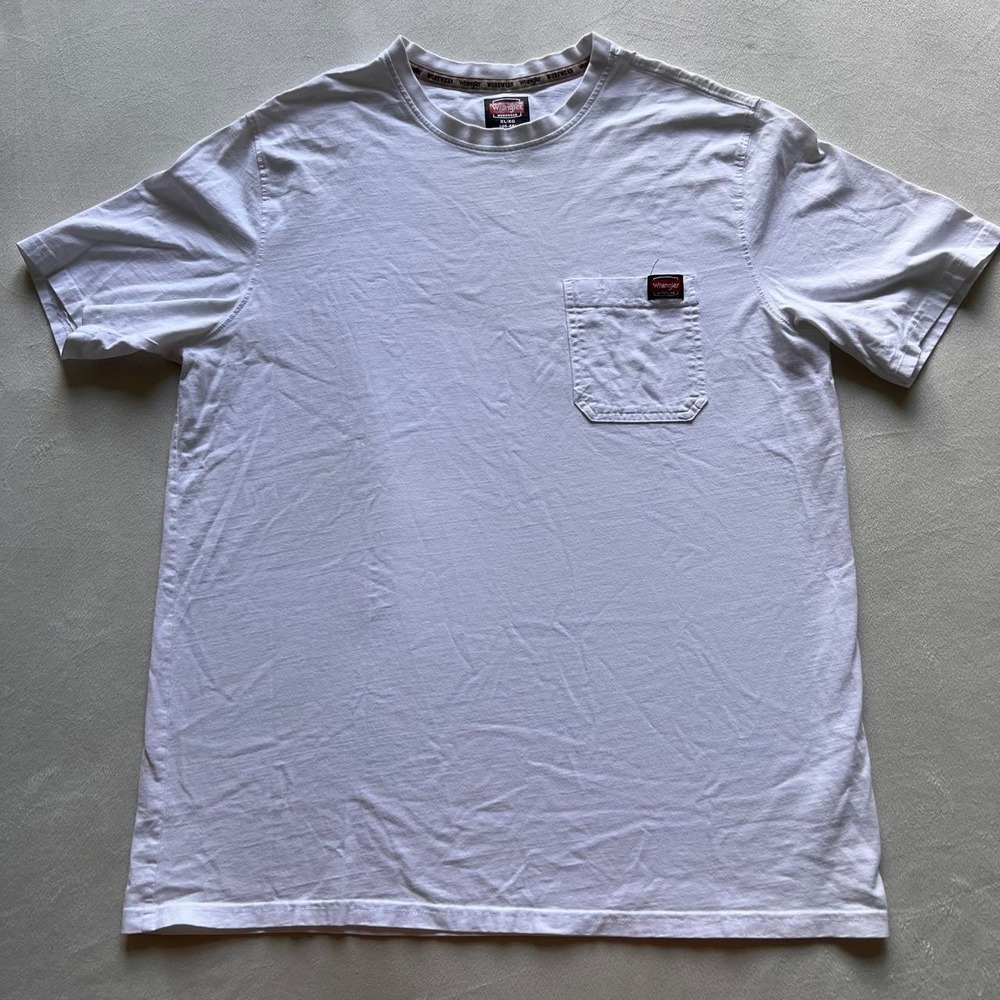 Wrangler workwear Pocket Tee Men's Western White Tee